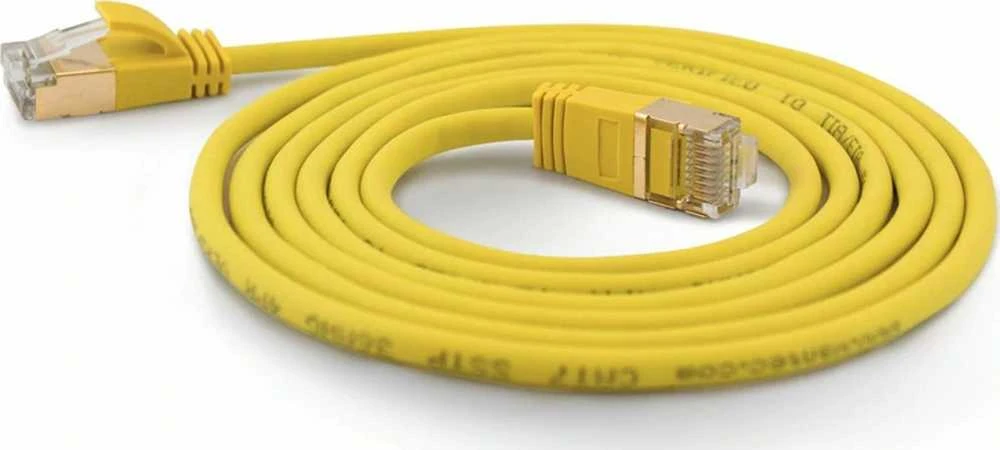 Wantec Wantec wW Patch CableCat.7 RohCable ypač plonas (kištukas CAT6A) SSTP geltonas 2,0 m (7175)