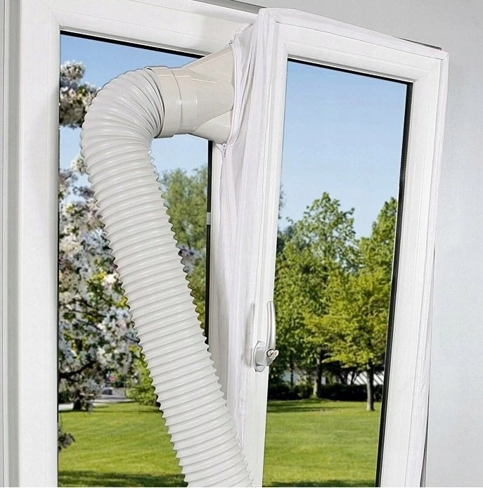 Warmtec nešiojamo oro kondicionieriaus vamzdžio adapteris - 13 cm skersmuo, stačiakampis galas