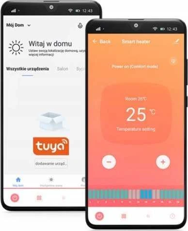 Šildytuvas Warmtec Šildytuvas konwektorowy WARMTE_EWE+ 2000 WIFI 2000W balta