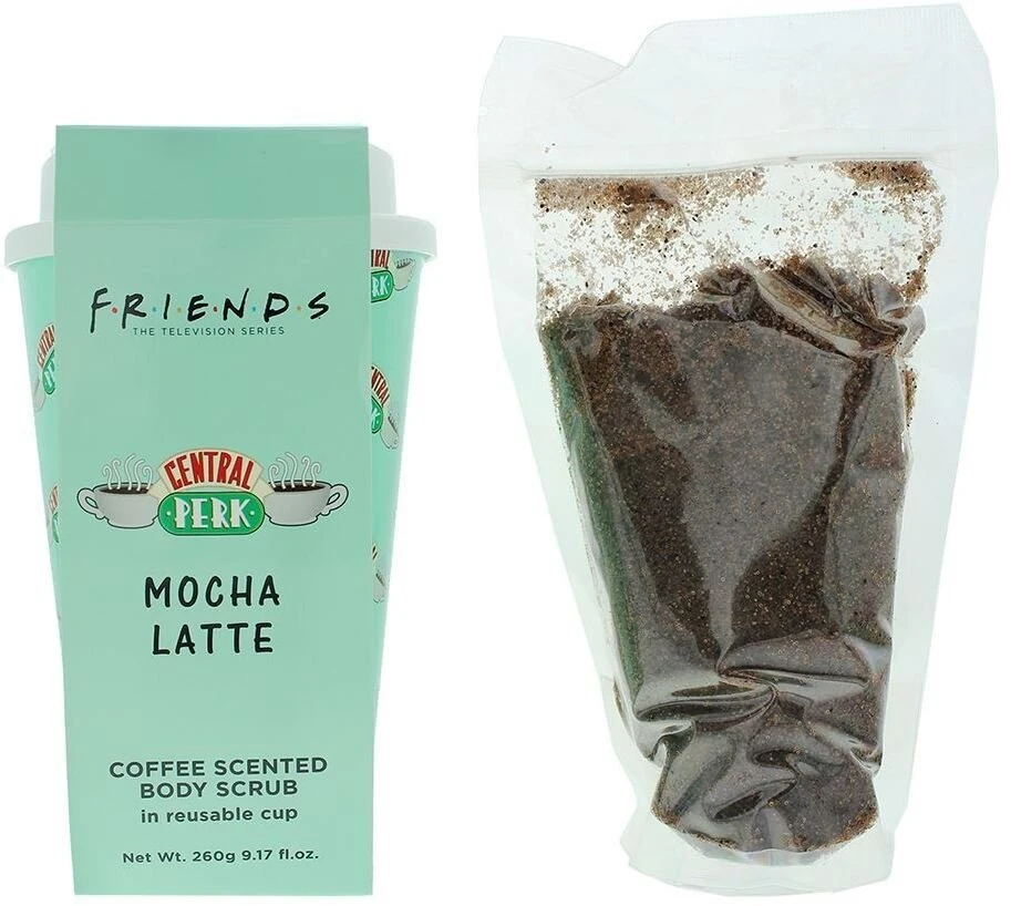 Warner Bros. Friends Mocha Latte valomasis kūno šveitiklis moterims, 260 g
