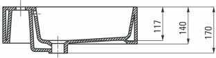 Praustuvas Deante Temisto 50x50 cm, CDT_6U5S, Baltas