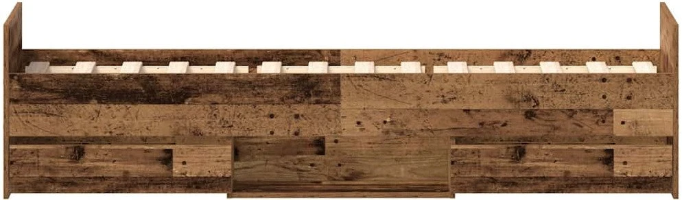 Lovos rėmas be čiužinio, medienos dizaino, 90x200 cm