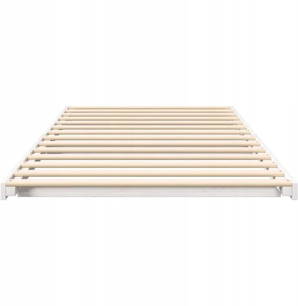 Lova Waszemeble Lovos rėmas Balta 90 x 190 cm Kietos pušies mediena