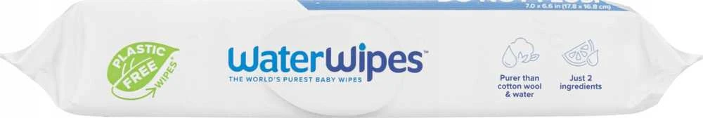 WATER WIPES WATERWIPES DRĖGNOS SERVETĖLĖS 12 PAKUOČIŲ PO 60 VNT. BIODEGRADABLE