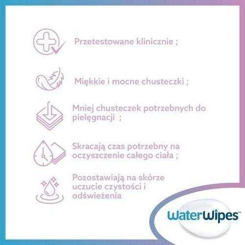 WATER WIPES BIO Adult Care Sensitive Wipes vandens drėgnos servetėlės XL 30vnt.