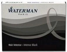 Rašalo kapsulės WATERMAN, 8 vnt., Juoda