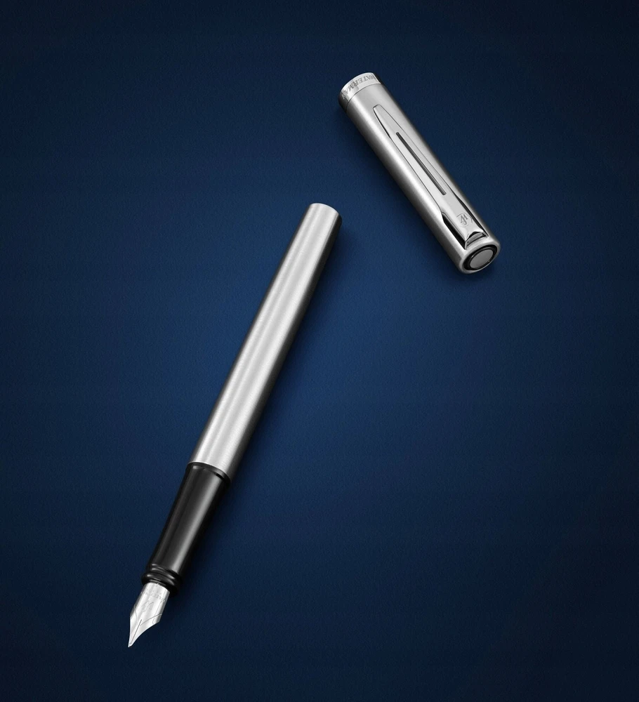 Waterman WATERMAN pióro wieczne IMPRESSION Stainless SteelCT M mėlyna pudełko prezentowe