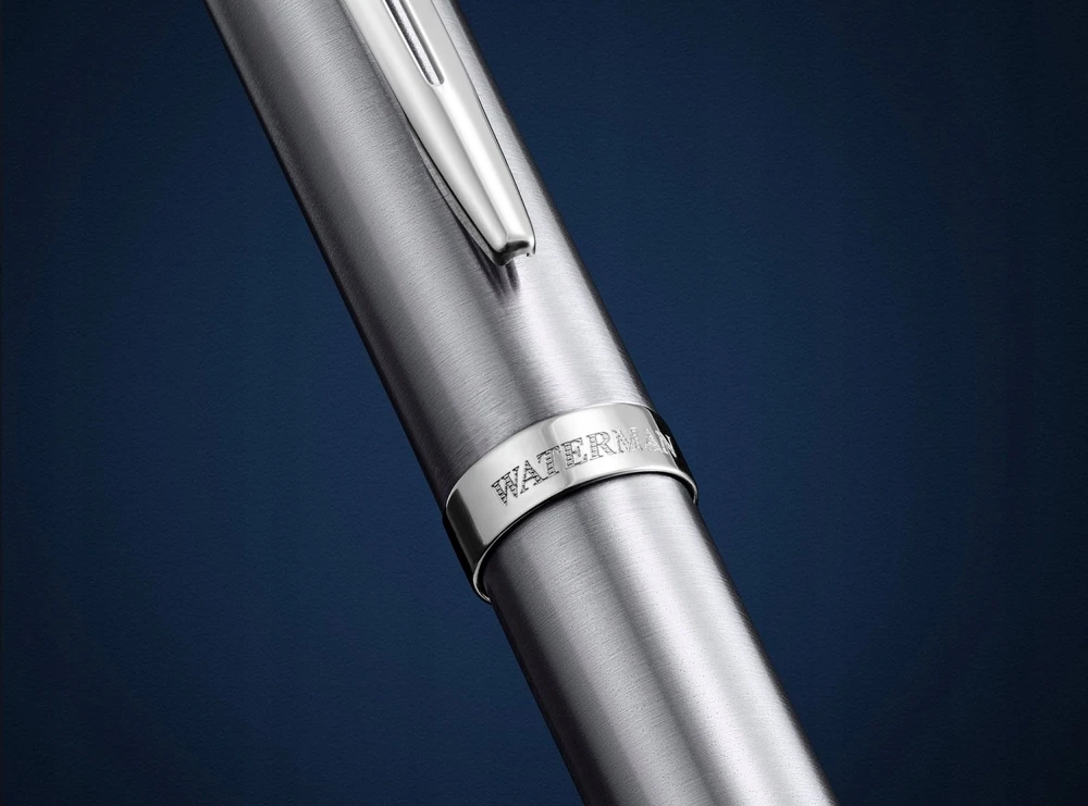 Waterman WATERMAN pióro wieczne IMPRESSION Stainless SteelCT M mėlyna pudełko prezentowe