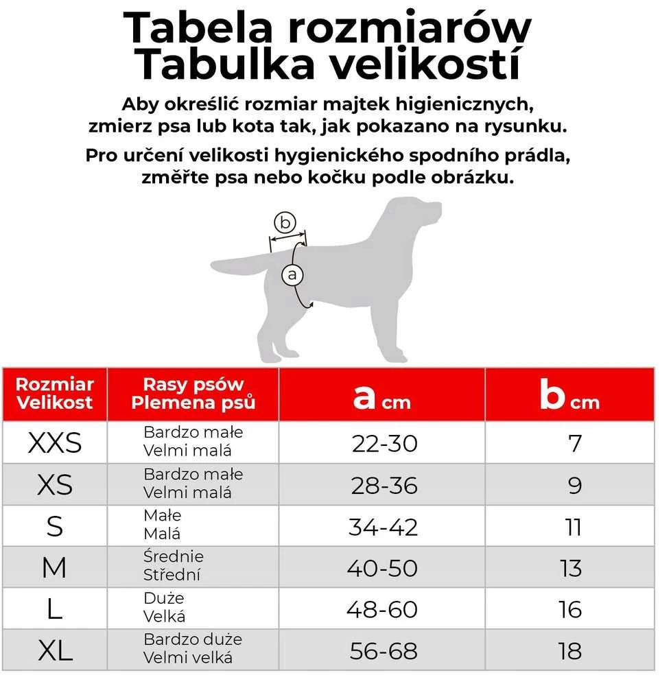 Wau Dog WAU DOG VET MAJTKI HIGIENICZNE skirta katėms I PSÓW NA RZEP S 34-42cm