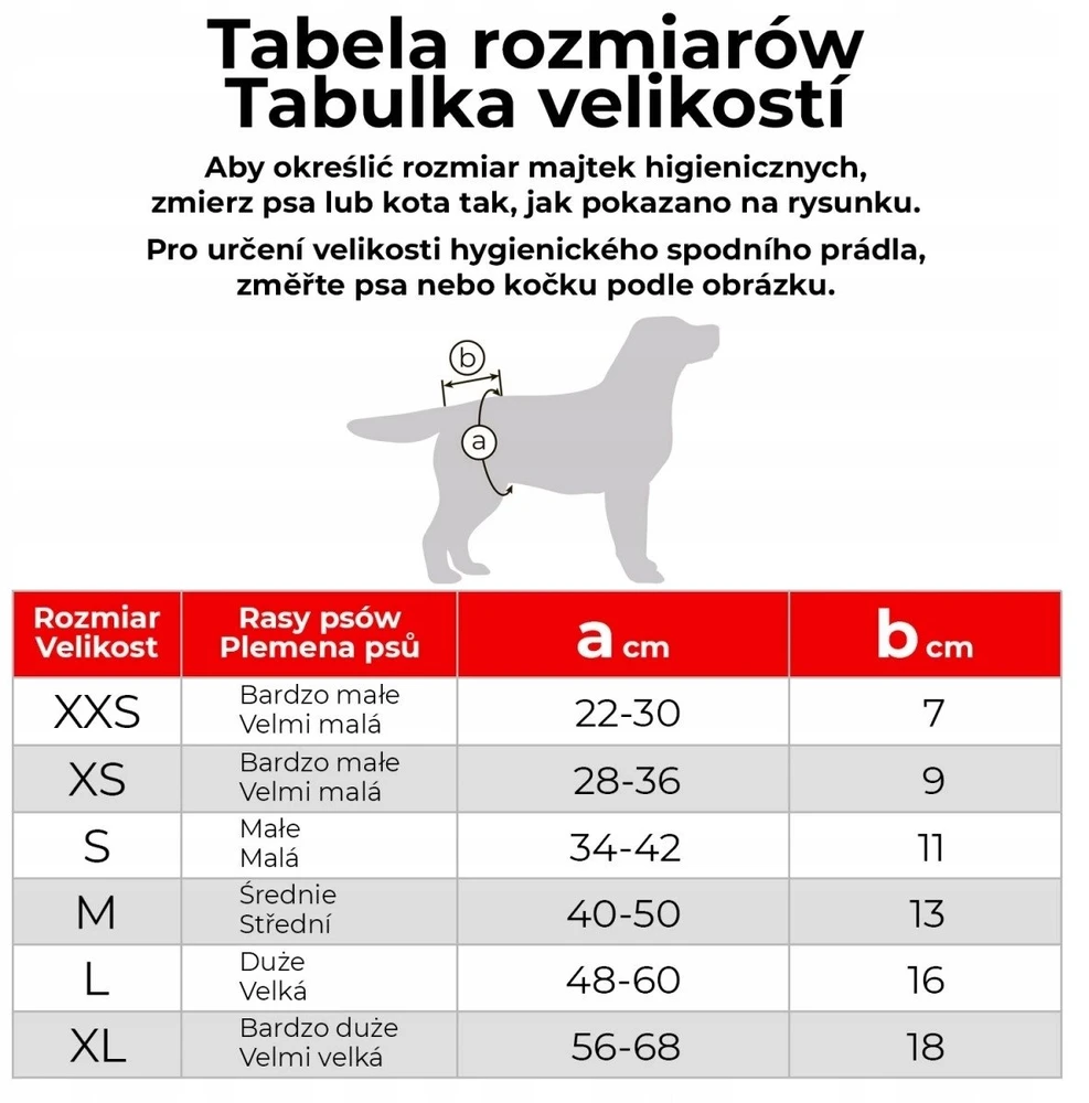 Wau Dog WAU DOG VET MAJTKI HIGIENICZNE skirta katėms I PSÓW NA RZEP M 40-50cm