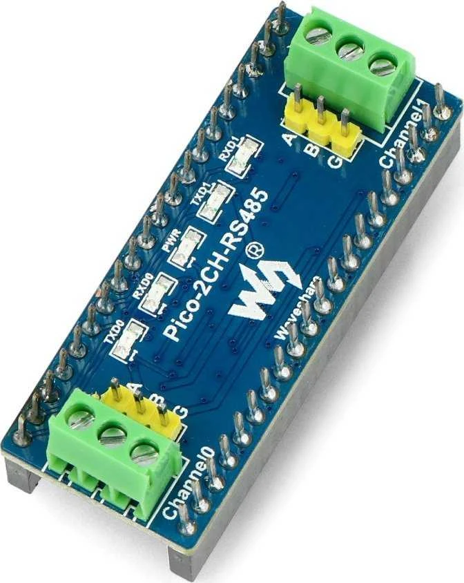 2 kanalų RS485 2 kanalų UART-RS485 modulis SP3485 skirtas Raspberry Pi Pico Waveshare 19717