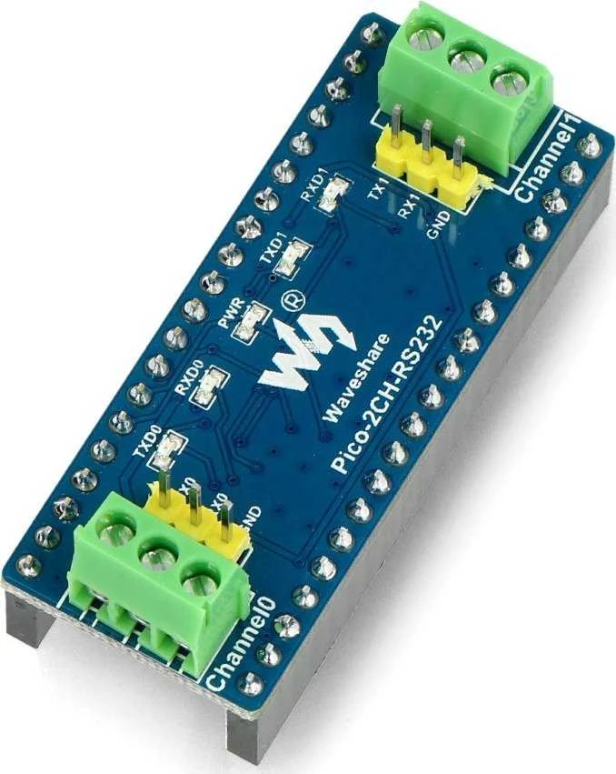 2 kanalų RS232 SP3232EEN imtuvo modulis, skirtas Raspberry Pi Pico, UART, RS232, Waveshare 19979