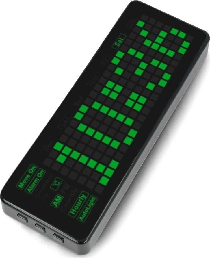Pico-Clock-Žalias, modulis su skaitmeniniu LED elektroniniu laikrodžiu, priedėlis skirtas Raspberry Pi Pico, Waveshare 19695