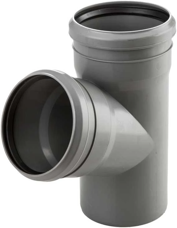 Vidaus kanalizacijos trišakis Wavin, Ø 40 / 40 mm, 67°
