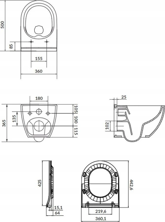 WC dangtis Cersanit City (CSSD1003467411)