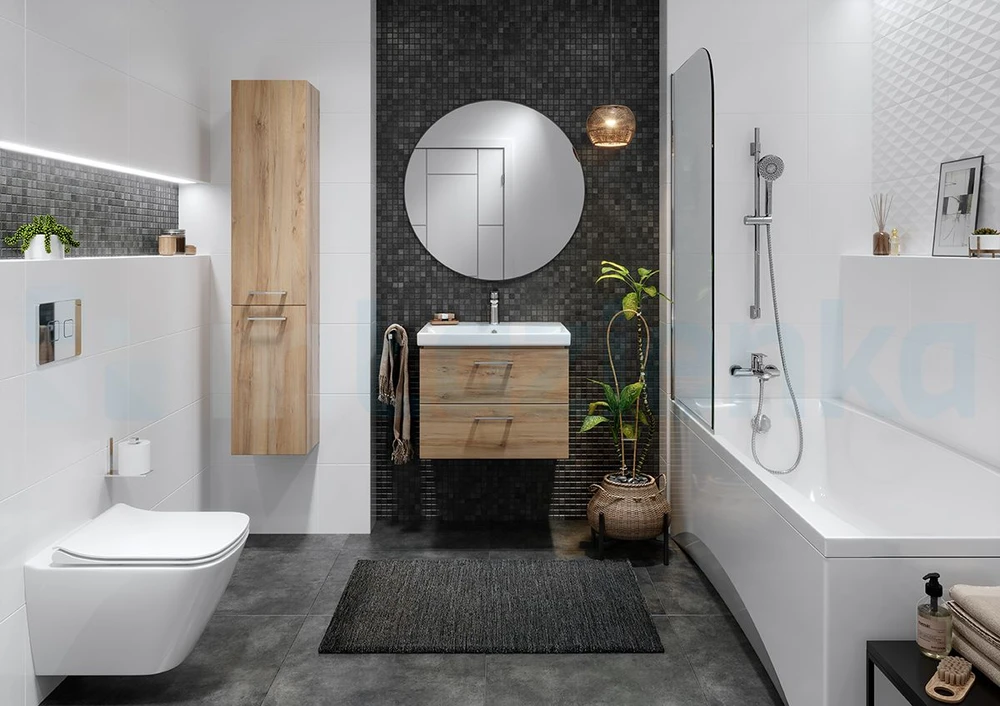 WC dangtis Cersanit, CITY SLIM DUR, kietas, lėtai nusileidžiantis