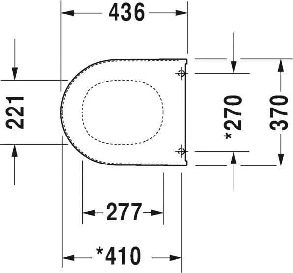 Duravit Starck 3 Toilet seat and cover, Baltas, CE (Pažeista pakuotė)