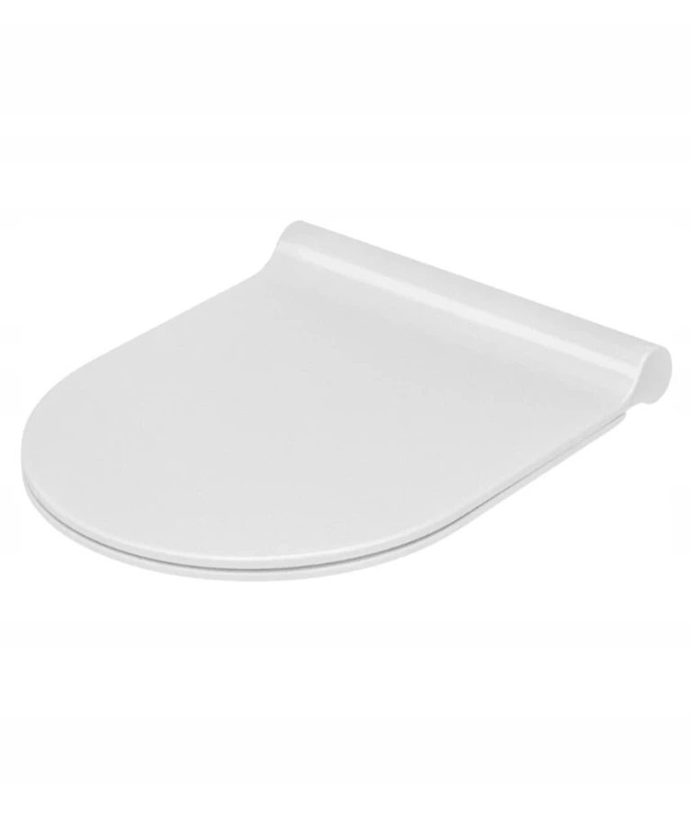 Tualeto sėdynė METALPLAST - KALISZ AQ.399-4011/ AQUAFORM / ALICANTE / Tualeto sėdynė balta / SLIM / LĖTAI NUSILEIDŽIANTI ŁW /