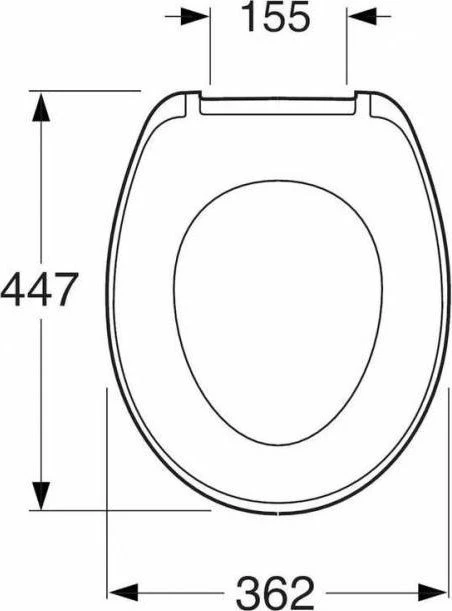 Unitazo dangtis Saniplast NEW EVEREST, balta