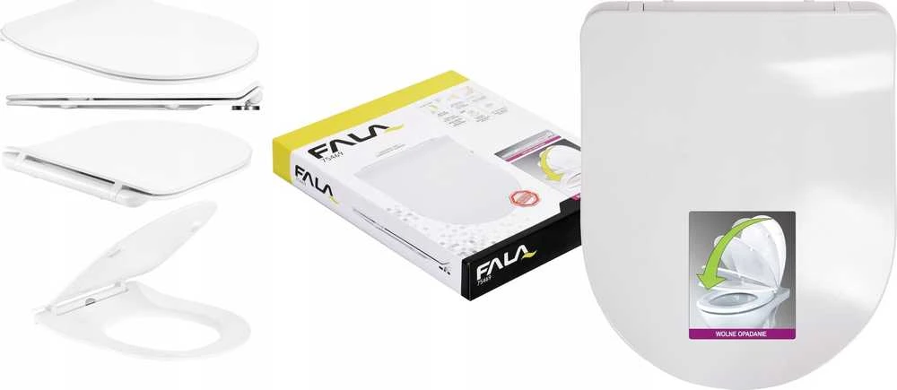 FALA WC DANGTIS LĖTAI NUSILEIDŽIANTIS SLIM D-U NUIMAMAS