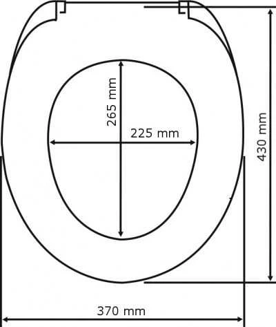 WENGE tualeto sėdynė, MDF, WENKO