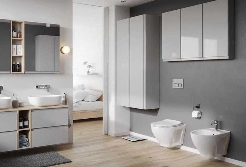 Mito By Cersanit Miska WC Cersanit Moduo/Savio CleanOn wisząca, deska Slim lėtai nusileidžiantis (K701-147-ECO)