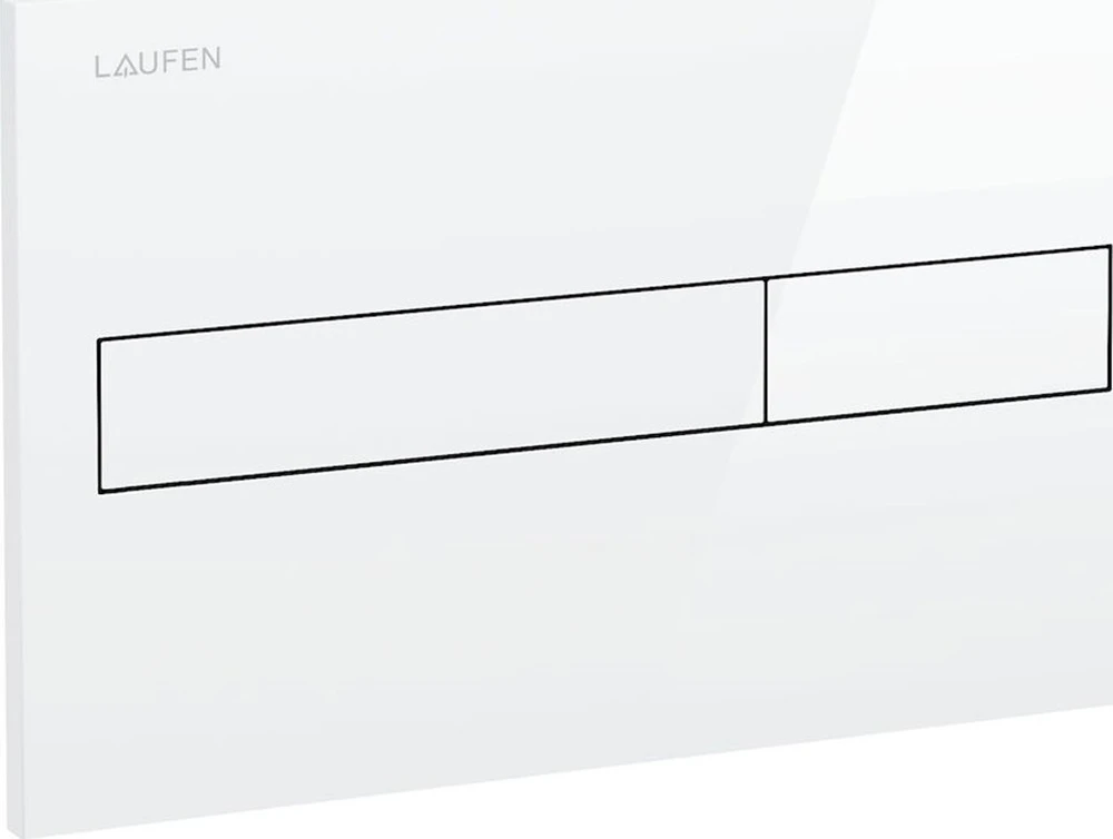 WC klavišas Laufen LIS Dual Flush, baltas 8956610000001