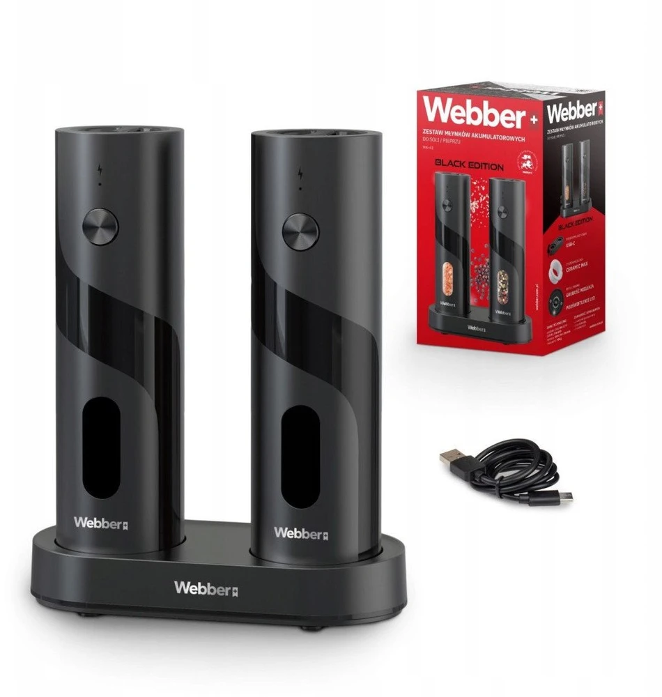 Webber Elektrinis druskos ir pipirų malūnėlis