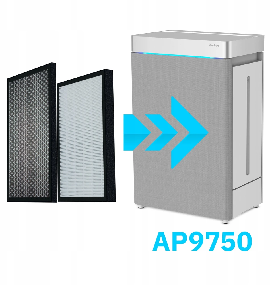 Webber Oro valymo įrenginio drėkintuvo filtras Webber AP9750 SMART HEPA 13 PRO