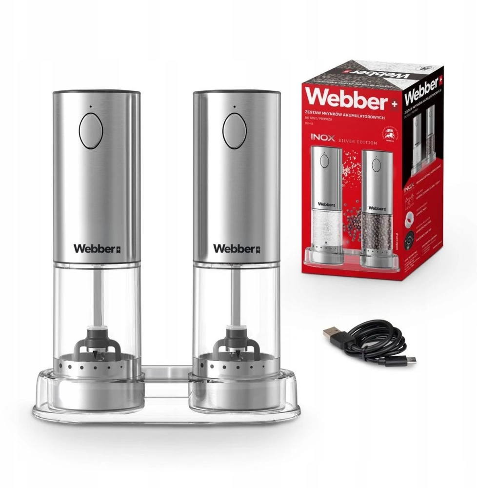 Webber Elektrinis druskos ir pipirų malūnėlis