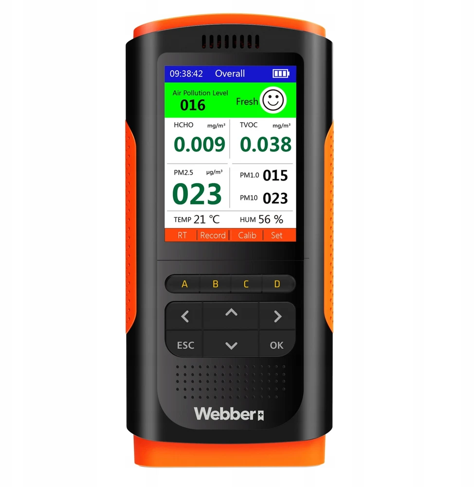 Webber Oro kokybės stotelė UP900 7in1 PM2.5 PM10 HCHO TVOC USB Webber
