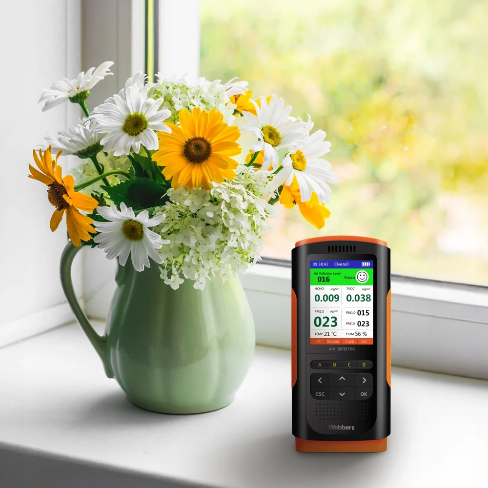 Webber Oro kokybės stotelė UP900 7in1 PM2.5 PM10 HCHO TVOC USB Webber