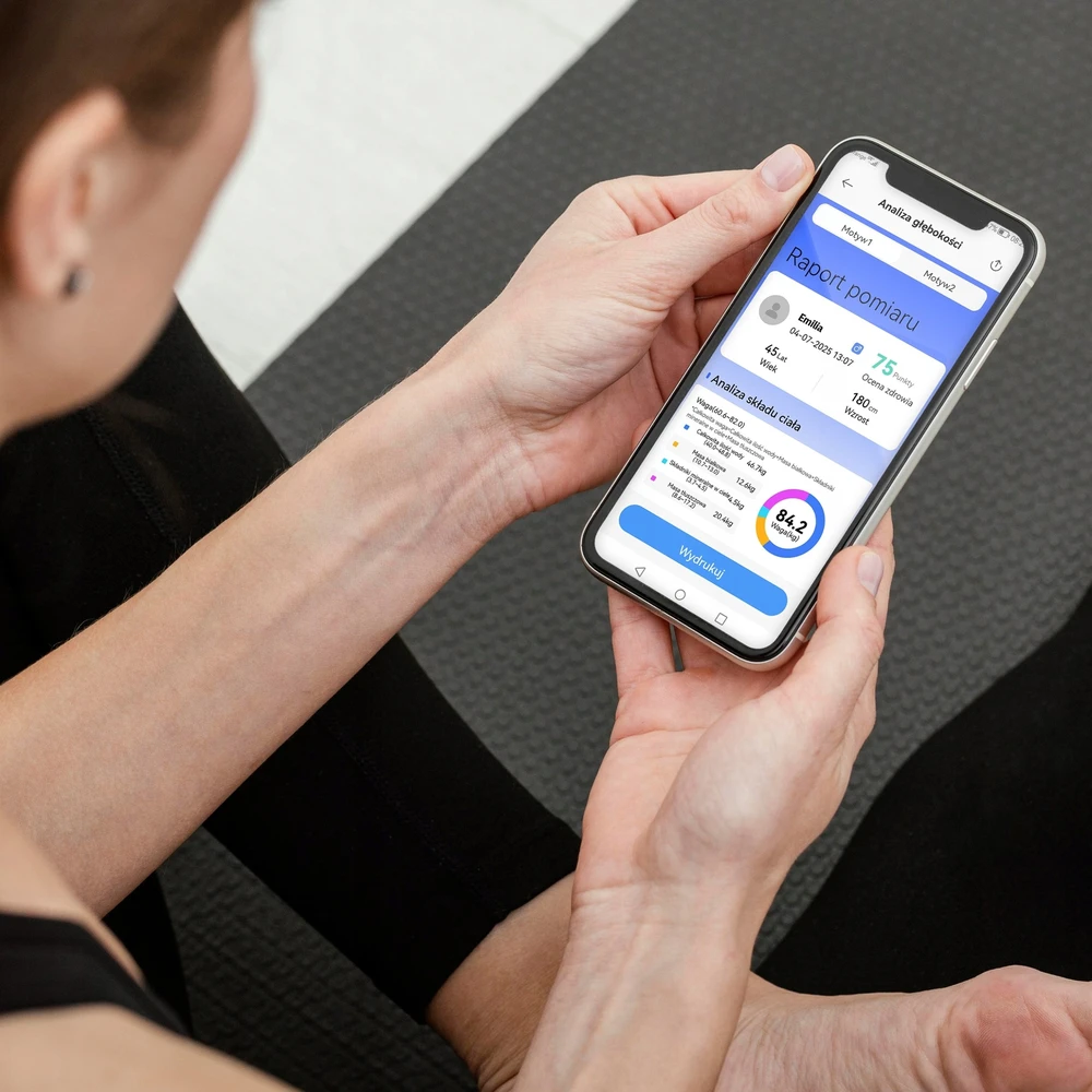 Vonios svarstyklės Webber Vonios svarstyklės Analityczna 57 Parametrów Apple Health, Google Fit, WIFI