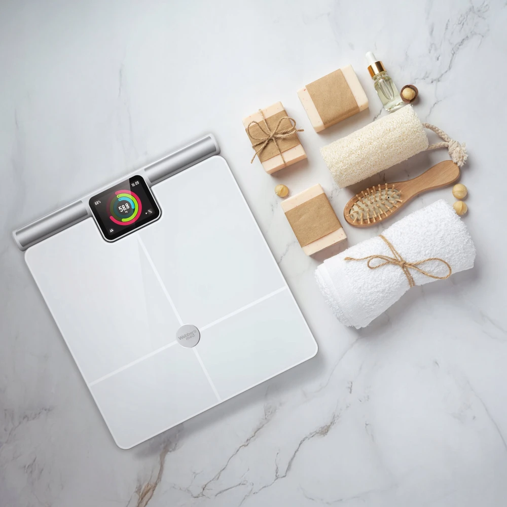 Vonios svarstyklės Webber Vonios svarstyklės Analityczna 57 Parametrów Apple Health, Google Fit, WIFI