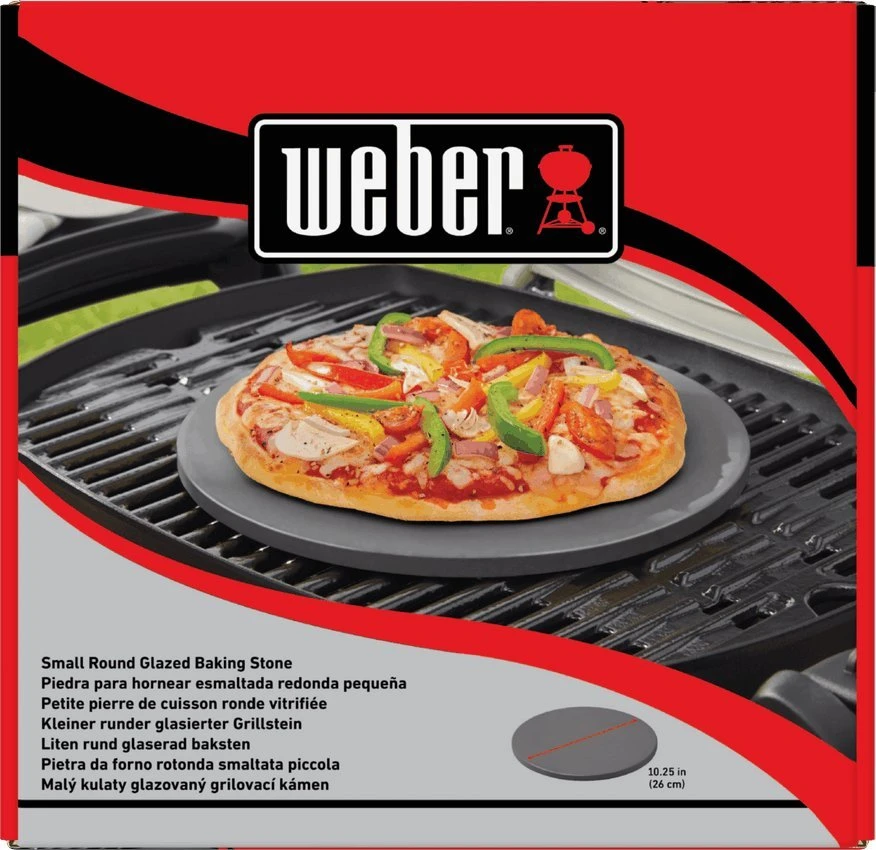Weber mažas apvalus glazūruotas kepimo akmuo 26 cm, 18413