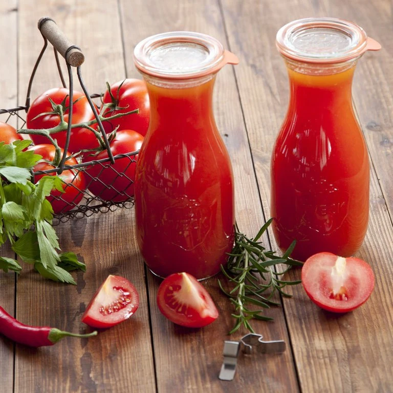 Weck Buteliukas sulčių buteliukas 530 ml su dangtelis - pakuotėje 6 vnt