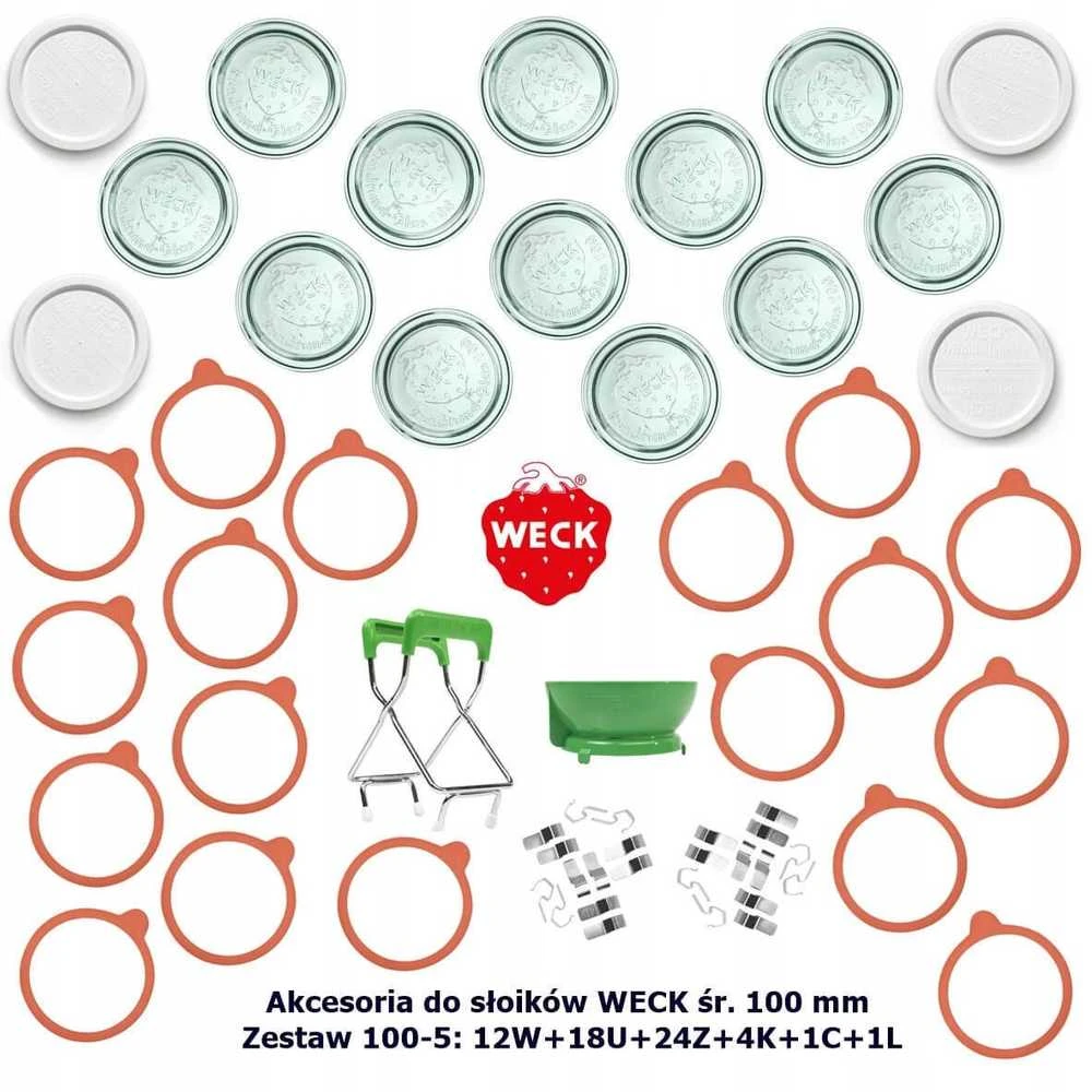 Weck Cylinder jar, 1.5 l, lid, Zylinder, 6 pcs
