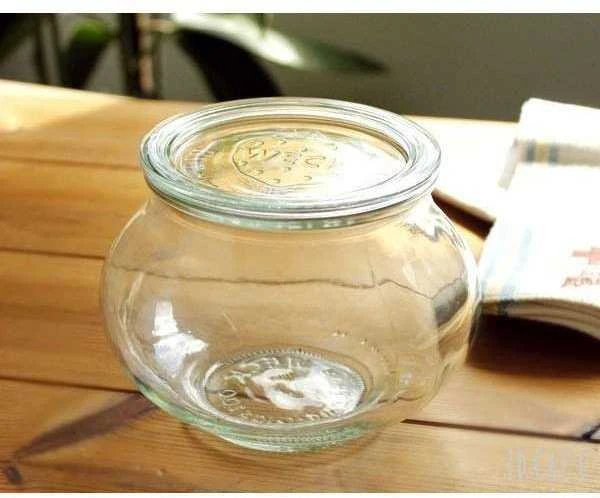 Weck Stiklainis, 1062 ml, su dangteliu, „Deco“, 4 vnt.