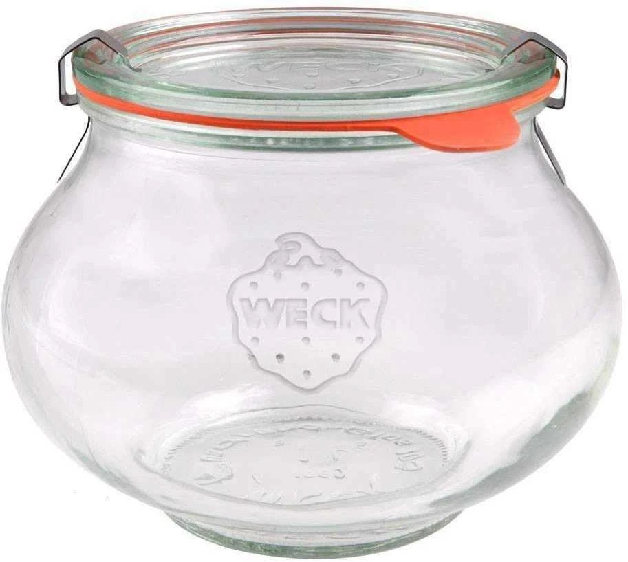 Weck Stiklainis, 1062 ml, su dangteliu, „Deco“, 4 vnt.