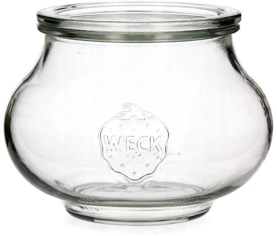 Weck Stiklainis, 1062 ml, su dangteliu, „Deco“, 4 vnt.
