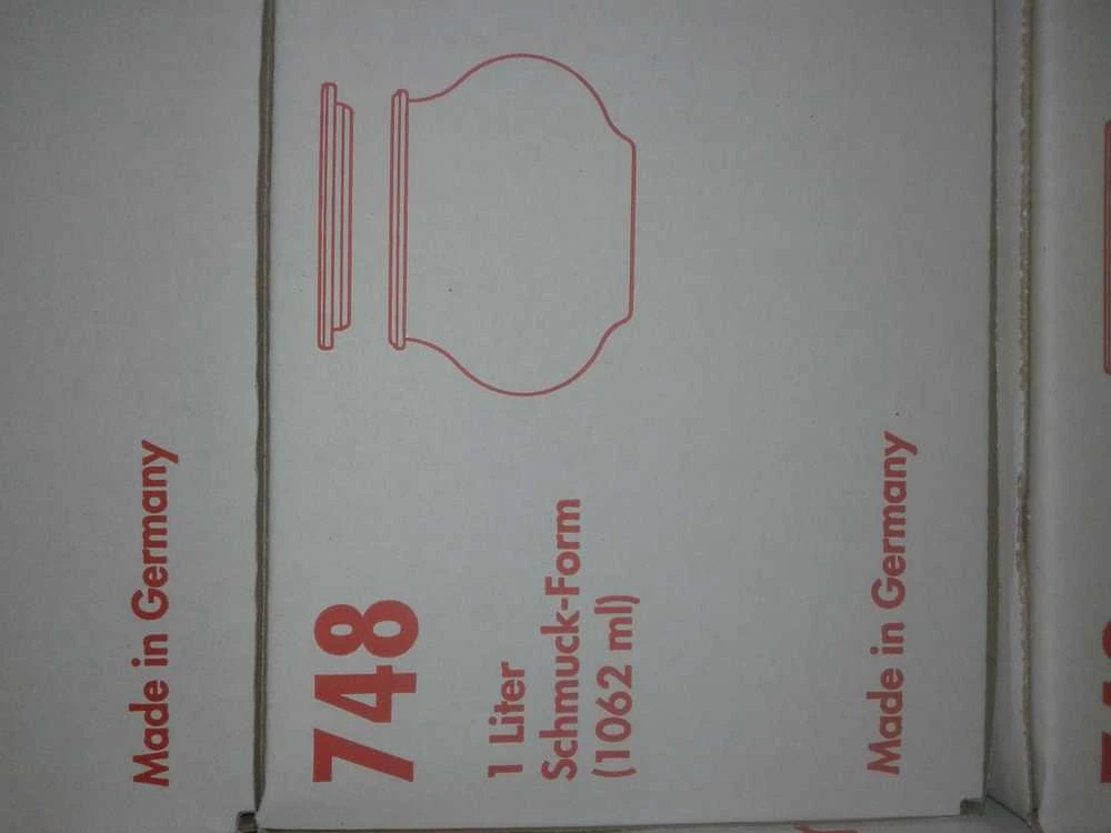 Weck Stiklainis, 1062 ml, su dangteliu, „Deco“, 4 vnt.