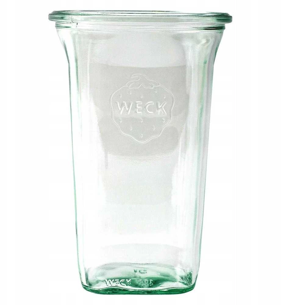 Weck „Quadro“ stiklainis su dangteliu, 795 ml – 6 vnt. pakuotė