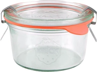 Weck Stiklainis, 165 ml, su dangteliu, Mini-Sturz, 12 vnt.