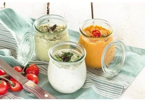 Weck WECK liejimo indeliai 0,5 l, 4 vnt. rinkinys