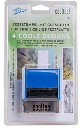 WEDO antspaudas su kupono atspaudu 8912 5 eilučių juodas
