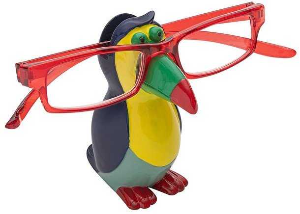 Wedo WEDO Brillenhalter Tukan, Polyresin, Bunt, 8 x 3,7 x 9,2 cm
