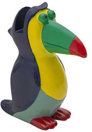 Wedo WEDO Brillenhalter Tukan, Polyresin, Bunt, 8 x 3,7 x 9,2 cm