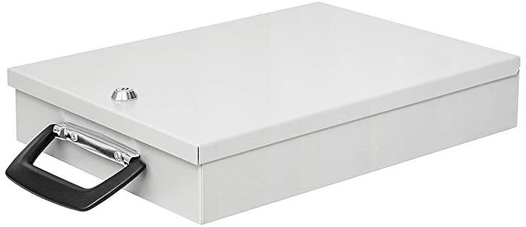 Metalinė dėžutė dokumentams WEDO, 35,5 x 26 x 6,7 cm, su užraktu