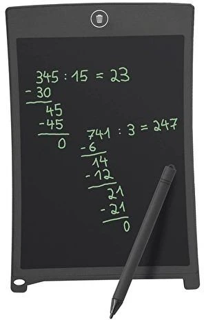 WEDO LCD rašymo lenta su rašikliu, 8,5 colių LCD ekranas su baterija