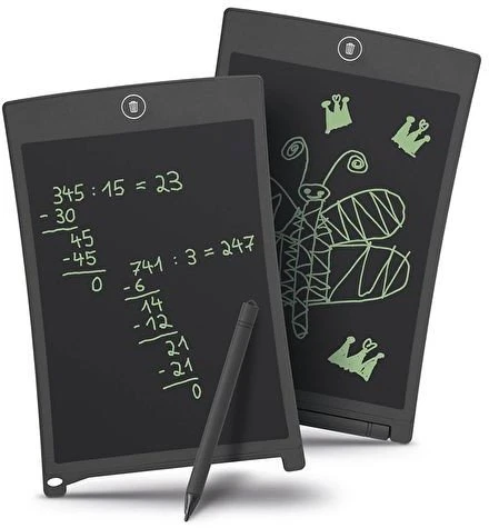 WEDO LCD rašymo lenta su rašikliu, 8,5 colių LCD ekranas su baterija